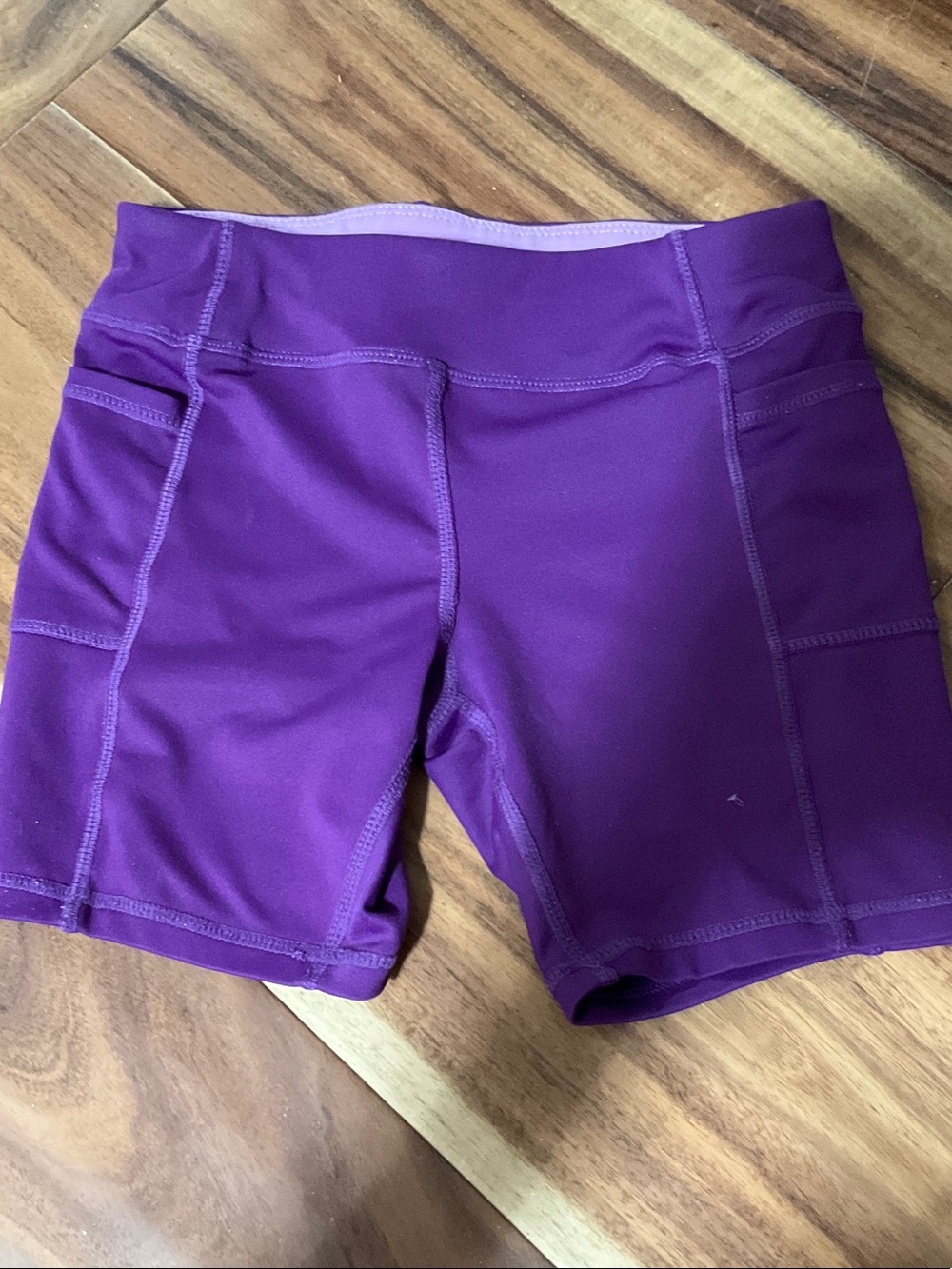 Avia Purple Performance Girls' Stretch Shorts